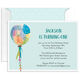 Blue Tie-Dye Balloon Invitations Image 3 of 4